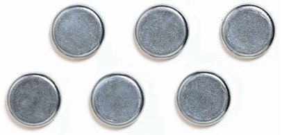 Aimant de fixation, force d'adhésion: 21,0 kg,chrome