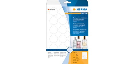 Etiquette en film SPECIAL, 45,7 x 21,2 mm, transparent