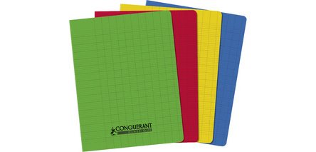 Cahier 170 x 220 mm, séyès, assorti