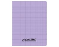 Cahier conquerant poplypropylene papier velin   extra pastel 17x22 cm 96      pages piqure 90g seyes lila