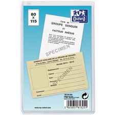 Etui de protection, PVC, 0,15 mm, format: 80 x 130 mm