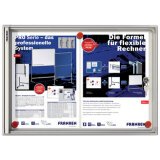 Vitrine d'affichage X-tra!Line®, paroi arrière en métal