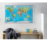 Carte du monde, laminé, (l)1.370 x (H)970 mm