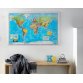 Carte du monde, laminé, (l)1370 x (H)970 mm