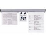 Rail de serrage pour papier, autocollant, longueur: