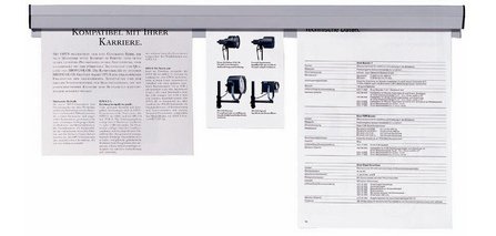 Rail de serrage pour papier, autocollant, longueur: