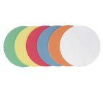 Carte de présentation, cercle, diam.: 95mm, assorti