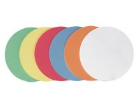 Carte de présentation, cercle, diam.: 95mm, assorti