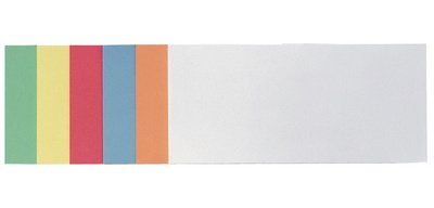 Carte de présentation, rectangulaire, 205 x 95 mm assortiment
