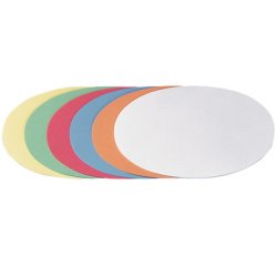 Carte de présentation, oval, 190 x 110 mm