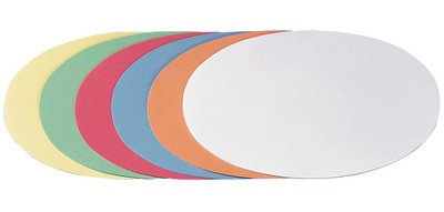 Carte de présentation, oval, 190 x 110 mm