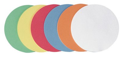 Presentation card, round, diameter: 140 mm