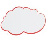 Carte nuage pour présentation, 230 x 140 mm, blanc