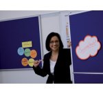 Carte nuage pour présentation, 230 x 140 mm, blanc