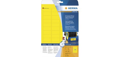 Etiquette signalétique SPECIAL, 210 x 297 mm, jaune
