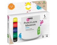 Marqueur pour porcelaine medium 'Junior', set de 5