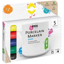 Marqueur pour porcelaine medium 'Junior', set de 5