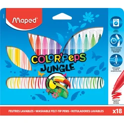 Maped Feutre Color'Peps 12 feutres en étui cartonné sur