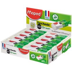 Gum Technic 600 Green, kunststof, display met 20 gummen