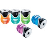 Taille-crayons 1 usage CLEAN GRIP coloris assortis : bleu, violet,orange, vert, turquoise