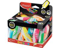 Surligneur FLUO'PEPS Soft Pocket, présentoir de 48