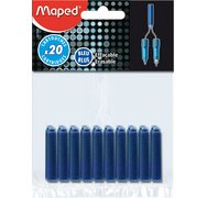 Inktpatroon blauw - blister 20 stuks