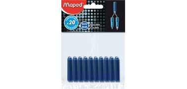 Cartouche d'encre, bleu, dans un blister