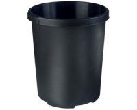 Insert corbeille à papier PP, 1 L, sans couvercle, gris