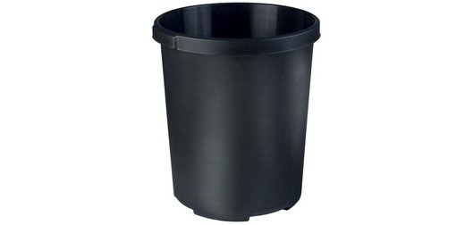 Insert corbeille à papier PP, 1 L, sans couvercle, gris