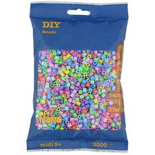 Hama Perles à repasser midi 'Pastellmix', dans un sachet