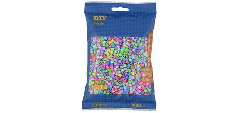 Hama Perles à repasser midi 'Pastellmix', dans un sachet