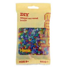 Hama Perles à repasser midi 'mix paillettes', dans un sachet