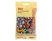 Hama Perles à repasser midi, mix de couleurs, en sachet