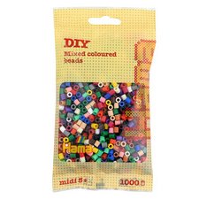 Hama Perles à repasser midi 'mix de couleurs', en sachet