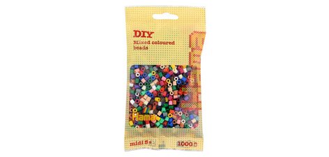 Hama Perles à repasser midi 'mix de couleurs', en sachet