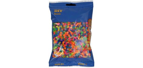 Hama Perles à repasser midi 'Mix de couleurs', en sachet