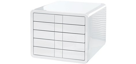 Module de classement i-Box, 5 tiroirs, blanc