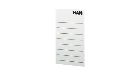 Étiquette pour porte-revues Han, 65 x 104 mm, gris