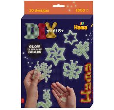 Hama Perles à repasser midi 'luminescent', coffret cadeau