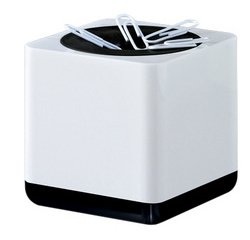 Distributeur de trombones i-Line, plastique, blanc/noir