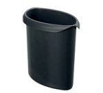 Corbeille à papier, ignifugé, 13 litres, noir