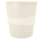 Corbeille à papier WOW, en plastique, 15 litres, blanc