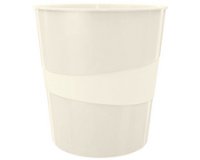 Corbeille à papier WOW, en plastique, 15 litres, blanc