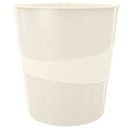 Corbeille à papier WOW, en plastique, 15 litres, blanc