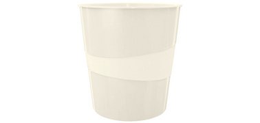 Corbeille à papier WOW, en plastique, 15 litres, blanc