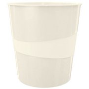 Corbeille à papier Leitz WOW 15 litres blanc