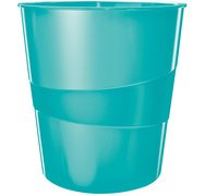 Corbeille à papier WOW, plastique, 15 litres, menthe