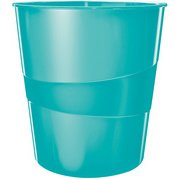 Corbeille à papier WOW, plastique, 15 litres, menthe
