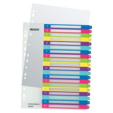 Leitz WOW printbare index, 20 tabs