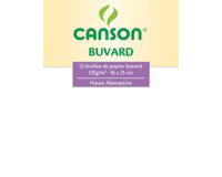 Buvard, 160 x 210 mm, 125 g/m2, blanc